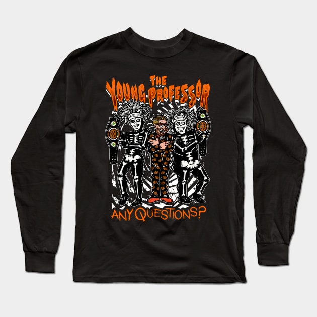 Professor S. Pumpkin: Any Questions? Long Sleeve T-Shirt by The Young Professor